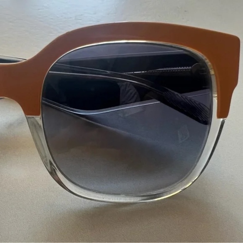 100% AUTHENTIC Burberry 4271-F Ocher Transparent Sunglasses 37334L with Box - Picture 7 of 11